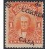 Ecuador 196 1920 Variedad Variety sobrecarga torcida CASA DE CORREOS