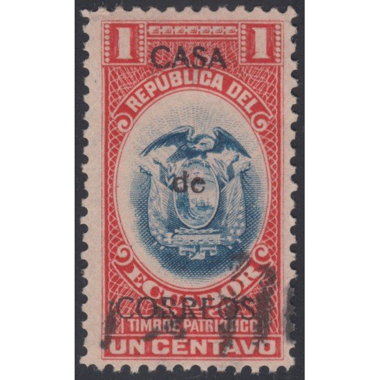 Ecuador 200 1920 Patriótico sobrecargado Usado Ecuador 200 1920 Patriótico sobrecargado Usado