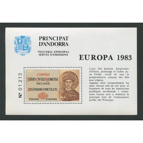 Filabo hojas álbum de sellos andorra vegueria sin protectores 1983