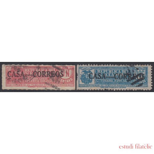 Ecuador 230/31 1924 Tabacos Tobacco usados