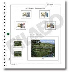 Filabo hojas de sellos de Azores y Madeira sin protectores 1985 Filabo hojas de sellos de Azores y Madeira sin protectores 1985