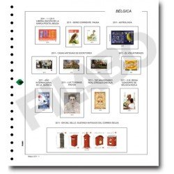 Filabo álbum hojas de sellos de BÉLGICA montado con protectores 1980-1983 Filabo álbum hojas de sellos de BÉLGICA montado con protectores 1980-1983