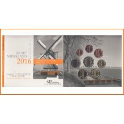 Holanda 2016 Cartera Oficial Monedas  € euros BU Set Molinos Patrimonio