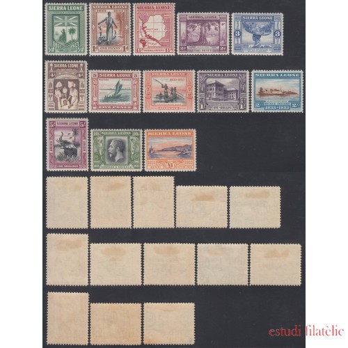Sierra Leona Sierra Leone Nº 138/50 1933 William Wilberforce Esclavitud MH