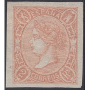 España Spain 73A 1865 Isabel II Márgenes Excelentes MH