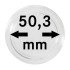 Lindner S22705030P Cápsulas 50.30 para monedas grandes y gruesas pqte 10