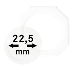 Lindner OS225 Octos para monedas 22,5 mm Paquete de 2 unidades Lindner OS225 Octos para monedas 22,5 mm Paquete de 2 unidades