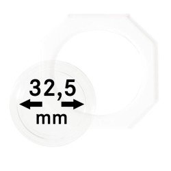 Lindner OS325 Octos para monedas 32,5 mm Paquete de 2 unidades Lindner OS325 Octos para monedas 32,5 mm Paquete de 2 unidades