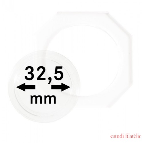 Lindner OS325 Octos para monedas 32,5 mm Paquete de 2 unidades Lindner OS325 Octos para monedas 32,5 mm Paquete de 2 unidades