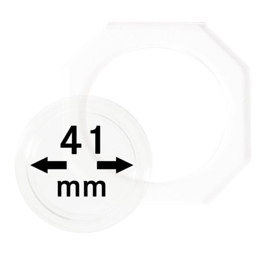 Lindner OS041 Octos para monedas 41 mm Paquete de 2 unidades Lindner OS041 Octos para monedas 41 mm Paquete de 2 unidades