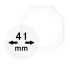 Lindner OS041 Octos para monedas 41 mm Paquete de 2 unidades