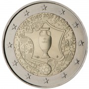 Francia 2016 2 € euros conmemorativos  Eurocopa 2016 UEFA Fútbol 
