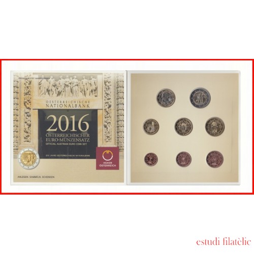 Austria 2016 Cartera Oficial Monedas € euros