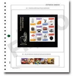 Filabo álbum hojas de sellos de ESTADOS UNIDOS 2009-2011 montado con protectores Filabo álbum hojas de sellos de ESTADOS UNIDOS 2009-2011 montado con protectores