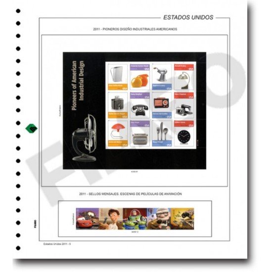 Filabo álbum hojas de sellos de ESTADOS UNIDOS 1992 sin protectores Filabo álbum hojas de sellos de ESTADOS UNIDOS 1992 sin protectores