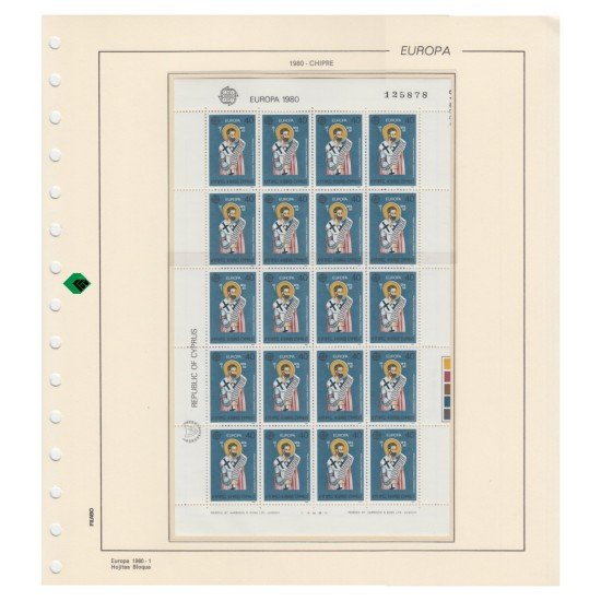 Filabo hojas de sellos Europa minihojitas 1997-1999 montado con protectores Filabo hojas de sellos Europa minihojitas 1997-1999 montado con protectores