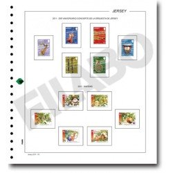 Filabo hojas álbum de sellos de Liechtenstein 1980-1983 montado con protectores Filabo hojas álbum de sellos de Liechtenstein 1980-1983 montado con protectores
