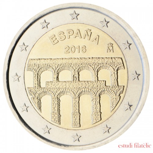 España 2016 2 € euros conmemorativos 2016 Acueducto de Segovia 