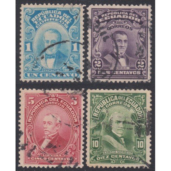 Ecuador 236/39 1925 Personajes Usados
