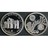 España Spain Monedas Ecu Madrid Capital Europea de la Cultura 1992 1 ecu plata