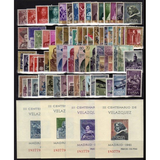 España Spain Año Completo Year Complete 1961 MNH España Spain Año Completo Year Complete 1961 MNH