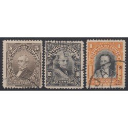 Ecuador 250/52 Personajes 1927 - 1929 Usados Ecuador 250/52 Personajes 1927 - 1929 Usados