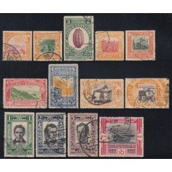 Ecuador 285/97 1930 Tabaco Tobacco cacao Sucre Bolivar Usados Ecuador 285/97 1930 Tabaco Tobacco cacao Sucre Bolivar Usados