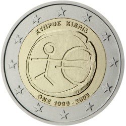 Chipre 2009 2 € euros conmemorativos X Aniv. de EMU Unión Económica y Monetaria UEM Chipre 2009 2 € euros conmemorativos X Aniv. de EMU Unión Económica y Monetaria UEM