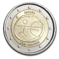 España 2009 2 € euros conmemorativos X Aniv. de EMU Unión Económica y Monetaria UEM España 2009 2 € euros conmemorativos X Aniv. de EMU Unión Económica y Monetaria UEM