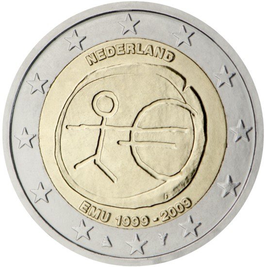 Holanda 2009 2 € euros conmemorativos X Aniv. de EMU Unión Económica y Monetaria UEM Holanda 2009 2 € euros conmemorativos X Aniv. de EMU Unión Económica y Monetaria UEM