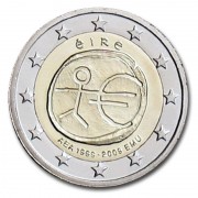 Irlanda 2009 2 € euros conmemorativos X Aniv. de EMU Unión Económica y Monetaria UEM