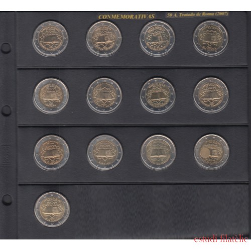 Colección 2007 2€ euros Conmemorativos Tratado de Roma