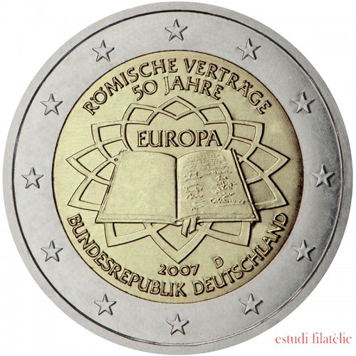 Alemania 2007 2 € euros conmemorativos 50º Aniversario Tratado de Roma ( 5 monedas ) 