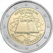 Austria 2007 2 € euros conmemorativos 50º Aniversario Tratado de Roma