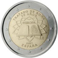 España  2007 2 € euros conmemorativos 50º Aniversario Tratado de Roma