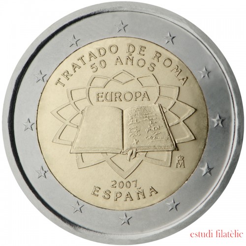 España  2007 2 € euros conmemorativos 50º Aniversario Tratado de Roma
