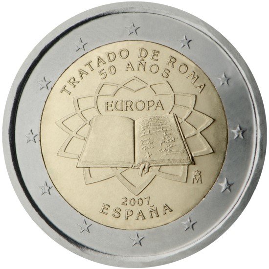 España 2007 2 € euros conmemorativos 50º Aniversario Tratado de Roma España 2007 2 € euros conmemorativos 50º Aniversario Tratado de Roma