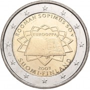 Finlandia  2007 2 € euros conmemorativos 50º Aniversario Tratado de Roma
