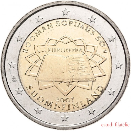 Finlandia  2007 2 € euros conmemorativos 50º Aniversario Tratado de Roma