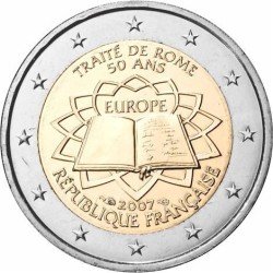 Francia 2007 2 € euros conmemorativos 50º Aniversario Tratado de Roma Francia 2007 2 € euros conmemorativos 50º Aniversario Tratado de Roma