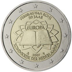 Holanda 2007 2 € euros conmemorativos 50º Aniversario Tratado de Roma Holanda 2007 2 € euros conmemorativos 50º Aniversario Tratado de Roma