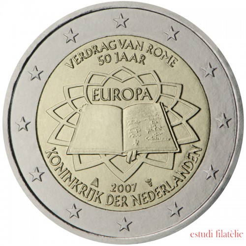 Holanda 2007 2 € euros conmemorativos 50º Aniversario Tratado de Roma