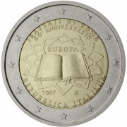 Italia  2007 2 € euros conmemorativos 50º Aniversario Tratado de Roma