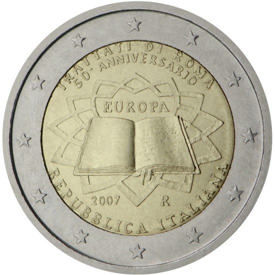 Italia 2007 2 € euros conmemorativos 50º Aniversario Tratado de Roma Italia 2007 2 € euros conmemorativos 50º Aniversario Tratado de Roma