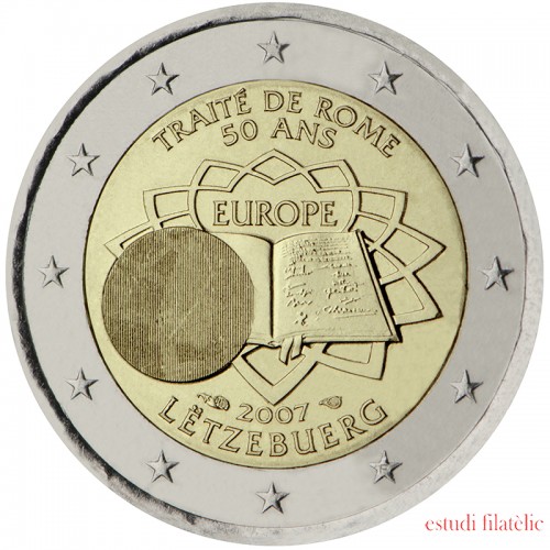 Luxemburgo 2007 2 € euros conmemorativos 50º Aniversario Tratado de Roma