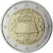 Portugal  2007 2 € euros conmemorativos 50º Aniversario Tratado de Roma
