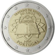 Portugal  2007 2 € euros conmemorativos 50º Aniversario Tratado de Roma