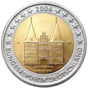 Alemania 2006 2 € euros conmemorativos Schleswig-Holstein ( 5 monedas ) 