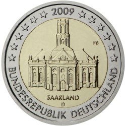 Alemania 2009 2 € euros conmemorativos Saarland ( 5 monedas ) Alemania 2009 2 € euros conmemorativos Saarland ( 5 monedas )