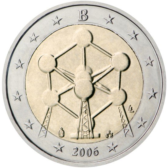 Bélgica 2006 2 € euros conmemorativos Atomium Bélgica 2006 2 € euros conmemorativos Atomium